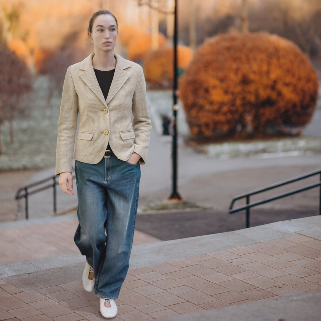 Mini-Cord Velvet Stretch Blazer F25-10BZ